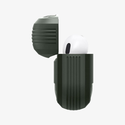 ACS05482 - Apple AirPods Pro 2 Case Rugged Armor in matte black showing the front